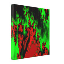 Fractale magique du feu impression sur toile