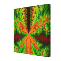 Fractale orange d'insecte impressions sur toile