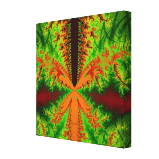 Fractale orange d'insecte impressions sur toile