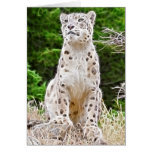 Fractalius Snow Leopard Greeting Cards