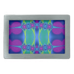Fractals Rectangular Belt Buckles