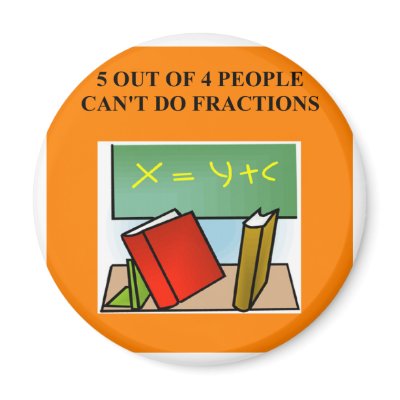 fraction math joke magnets by jimhartley