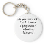 Fractions Keychains