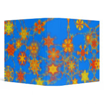 Fractual Abstract Design Vinyl Binder