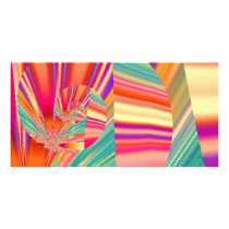 Fractured Glass Digital Art Photo Card