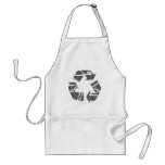 Fractured Gray Recycle Sign Aprons