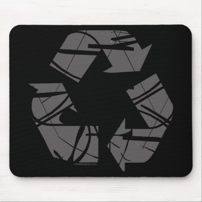 Fractured Grey Recycle Sign by GreenNeighborRecycle
