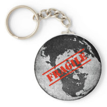 Fragile Earth Keychain