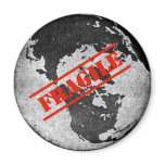 Fragile Earth Refrigerator Magnet