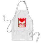 Fragile handle with care aprons