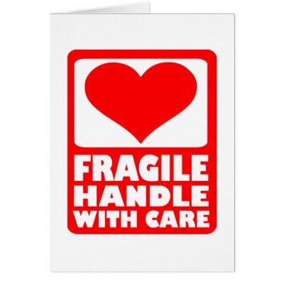 Fragile handle with care cards by Thinkdifferent