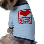 Fragile handle with care dog tee