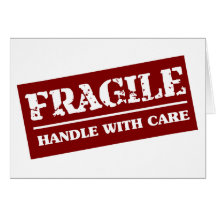 Fragile Handle with Care Item Card