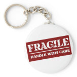Fragile Handle with Care Item Key Chain