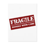 Fragile Handle with Care Item postcards
