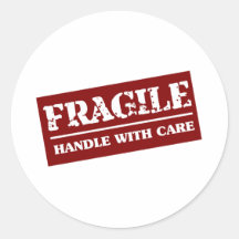 Fragile Handle with Care Item Stickers