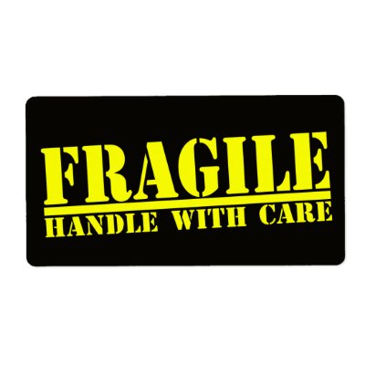 Fragile Handle With Care Label by morethantees