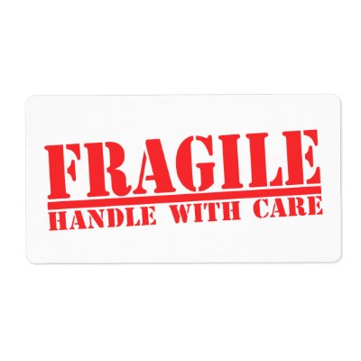Fragile Handle With Care Labels by morethantees