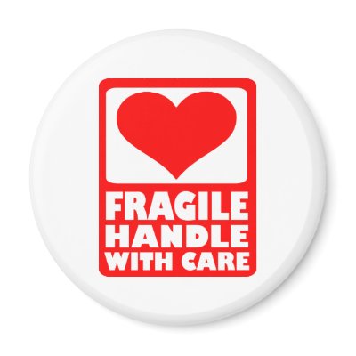 Fragile handle with care magnet by Thinkdifferent