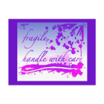 fragile handle with care postcard