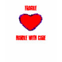 FRAGILE HANDLE WITH CARE t-shirts