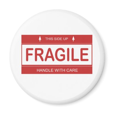 Fragile Fridge Magnet by Sarilas
