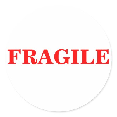 FRAGILE package shipping label by maximus7
