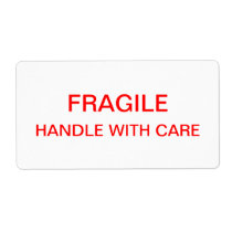 Fragile Packing & Moving Personalized Shipping Labels