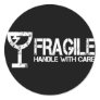 Fragile Round Sticker