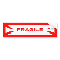 Fragile Symbol Bumper Sticker