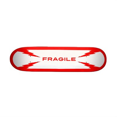 Fragile Symbol Skateboard Mini by kinggraphx