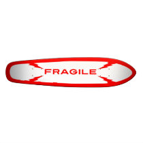 Fragile Symbol Skateboard Oldschool