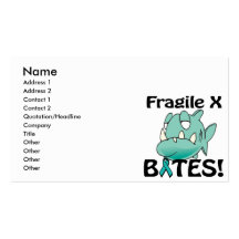 Fragile X BITES Business Card Templates