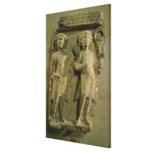 Fragment of a bas-relief plaque depicting two sold gallery wrap canvas