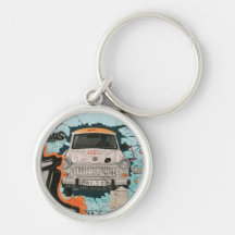 Fragment of Berlin wall Key Chains