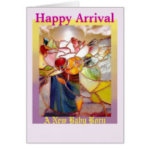 Fragrant  Flower Happy Arrival  Greeting Cards カード