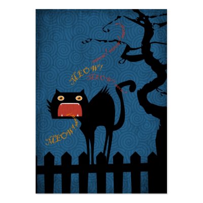 Fraidy Cat Gift Tag Business Card Templates by holidayparade