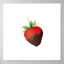 Fraise de chocolat posters