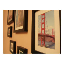 Framed art wall postcards