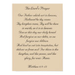 Framed Bible Verse Artwork, the Lord's Prayer posters