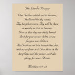 Framed Bible Verse Artwork, the Lord's Prayer Posters