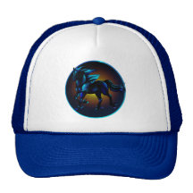 Framed Black Horse Hat