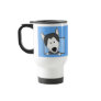 Framed Cartoon Siberian Husky Mug