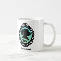 Framed Dachshund Illustration Mug
