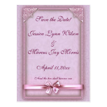 Framed Save the Date Postcard