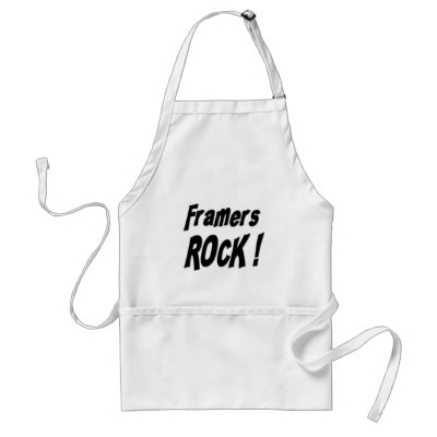 Framers Rock! Apron by TShirtDotCom