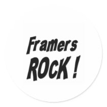 Framers Rock! Sticker