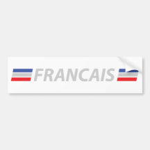 francais icon bumper sticker