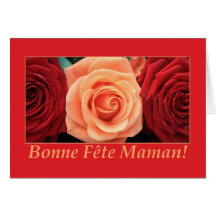 Français rose de bouquet mélangé par carte du jour