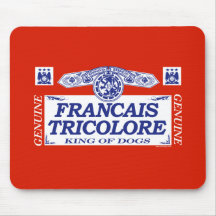 Francais Tricolore Mouse Pad